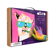 Maľovanie hmotou podľa čísel Lama 29 x 29 cm Okto