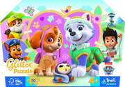 Puzzle trblietavé Skye a Everest Tlapková patrola/Paw patrol 70 dielikov