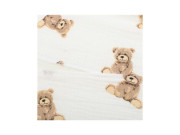 Mušelínový poťah na dojčenský vankúš-klin New Baby Standard 59x37 cm bear