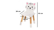 Detský stôl so stoličkami Mačička bHome