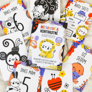 Míľnikové a kontrastné kartičky 2v1 Edukid