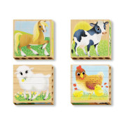 PlayBio - Four Puzzle Zvieratá na statku Quercetti