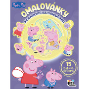 Omaľovánky so svietiacimi samolepkami Prasiatko Peppa