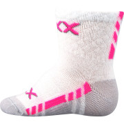 Ponožky dojčenské slabé Piusing s bavlnou biele dievčenské (3 páry) veľ. 18-20 (12-14)