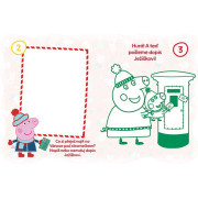 Najkrajšie vianočné omaľovánky so samolepkami Prasiatko Peppa