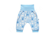 Bavlnené nohavice buggy Zajúci Baby Service Modré