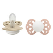 Infinity symetrické cumlíky silikón 0 - 6 mesiacov 2 ks Bibs