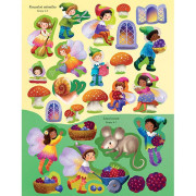 Veľká samolepková knižka Víly, škriatkovia a elfovia