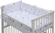 Detská postieľka s kompletnou výbavou, 120 x 60 cm, Labra Scarlett
