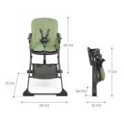 Jedálenská stolička Foldee Kinderkraft