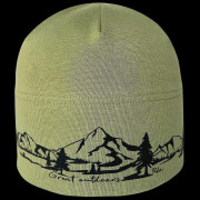 Bavlnená čiapka potlač Hory RDX Zelená