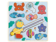 Vkladacie puzzle Rybolov s mačičkou Djeco