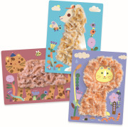 Kreatívna sada Wool & Velcro - Chlpatí kamaráti Djeco