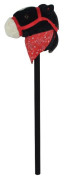 Kôň na tyči plyšový 80 cm so zvukom na batérie