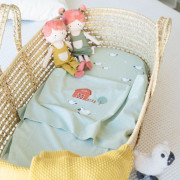3-dielna bavlnená sada do kolísky 80x50 cm bonjourbébé