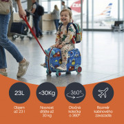 Detský kufrík na kolieskach Pack & Ride Zopa