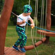 Rastúce tepláky EasyFit Futbal - modrá Esito