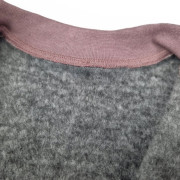 Mikina hrejivá rozopínacia staroružová s muchotrávkami