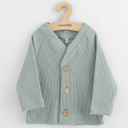 Dojčenský kabátik na gombíky New Baby Luxury clothing Oliver šedý