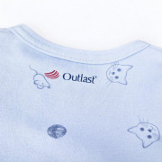 Body tričko šmyk TLAČ Outlast® Sv.modrá mačiatka