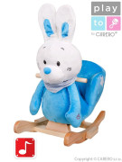 Hojdacia hračka s melódiou PlayTo zajačik modrá