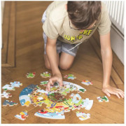 Bigjigs Toys Okrúhle podlahové puzzle Štyri ročné obdobia 50 dielikov