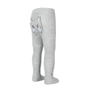 Pančucháče s protišmykom 3x ABS veľ. 68/74 šedé s mačičkou Be Snazzy