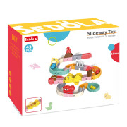 Guľôčková dráha do vody DIY Dino 43 ks