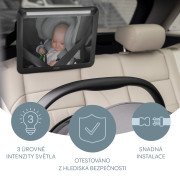 Zrkadlo s LED osvetlením Deluxe, Black