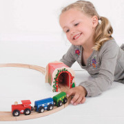 Tehlový železničný tunel Bigjigs Rail