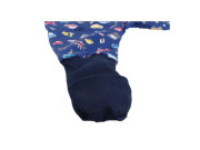 Letný spací vak s nožičkami tmavomodrá auta Kaarsgaren