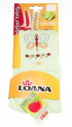Pančucháčky s aloe vera zelený motýlik Loana veľ. 50/56