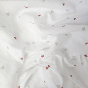 Mušelínová plienka 70 x 70 cm - 2 ks v balení karamelové srdiečka + medvedík šíp Prem