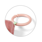 Senzorická látková knižka Rabbit Karo pre bábätká BabyOno