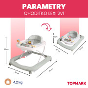 Lexi chodítko 2 v 1 Topmark