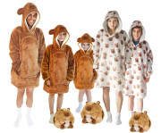 Hrejivá televízna mikinová deka s kapucňou pre deti 3 - 6 rokov Cozy Noxxiez