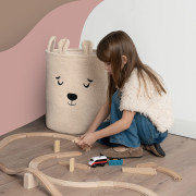 Kôš na hračky Premium Bouclé so šnúrkou 43 l Sipo