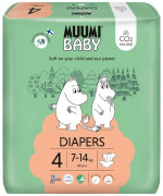 Eko plienky Muumi Baby 4 Maxi 7–14 kg 46 ks