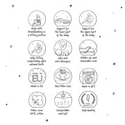 Vankúš dojčiaci Cebuška Duo Žerzej 300 cm Ceba