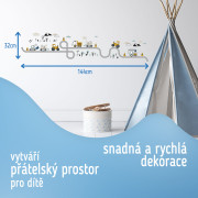 Nástenné samolepky do detskej izby, Tractors on street Sipo