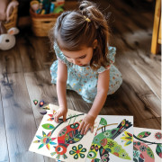 Tvorenie s nálepkami Vtáčiky Créa Lign