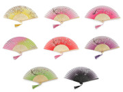 Vejár textilný s metalickými detailmi