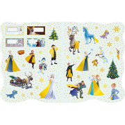 Najkrajšie vianočné omaľovánky so samolepkami Ľadové kráľovstvo