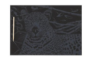Škrabací obrázok farebný Gepard 40,5 x 28,5 cm