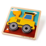 Vkladacie puzzle Bager Bigjigs Toys