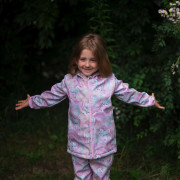 Detská softshellová bunda Duo Jednorožec - ružová Esito