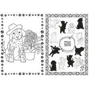 Maľovanky A4 so samolepkami Šteniatka a mačiatka