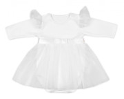 Luxusná 4D slávnostná sada oblečenia pre bábätko Girl biela