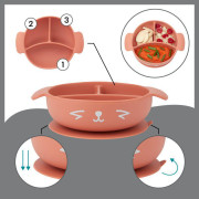 Silikónová jedálenská súprava LEARN´ISY Kit