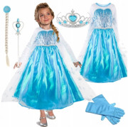 Detský kostým s flitrami Elsa